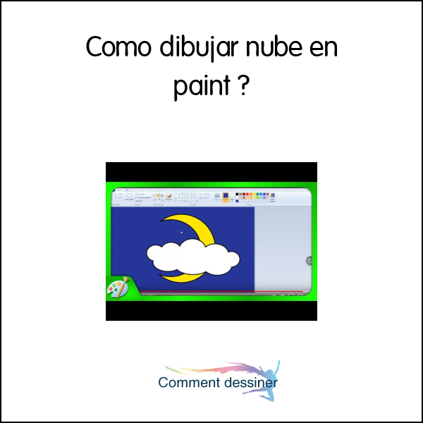 Como dibujar nube en paint